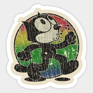 FELIX THE CAT RAINBOW - RETRO STYLE Sticker